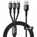 KABEL HALO 3W1  3,5A  1,2M PODWIETLANY