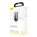 BASEUS AD.SAMOCHODOWA TINY + USB-C /IPHONE  30W