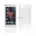 Pokrowiec BACK CASE LUX XPERIA L S36H wz�r S bia