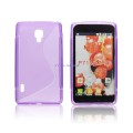 Pokrowiec BACK CASE LUX LG L7 II wz�r S fioletowy