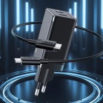 BASEUS GaN 45W 60W PD 2X USB C QC3.0 + KABEL C 1M