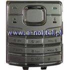 Klawiatura NOKIA 6500 CLASSIC SREBRNA