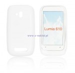 Pokrowiec BACK CASE LUX NOKIA 610 LUMIA wzr S bia
