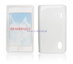 Pokrowiec BACK CASE LUX LG L5 wz�r S bia�y