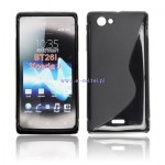Pokrowiec BACK CASE LUX SONY J ST26i czarny