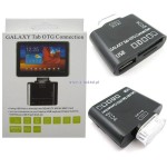 Adapter kabel USB GALAXY TAB + czytnik kart 5w1