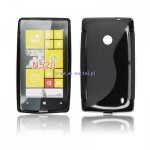 Pokrowiec BACK CASE LUX NOKIA 520 wzr S czarny