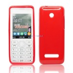 Pokrowiec BACK CASE LUX NOKIA 206 wz�r CZERWONY