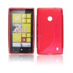 Pokrowiec BACK CASE LUX NOKIA 520 wzr S czerwony