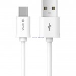 Kabel Devia USB TYP C  bia�y